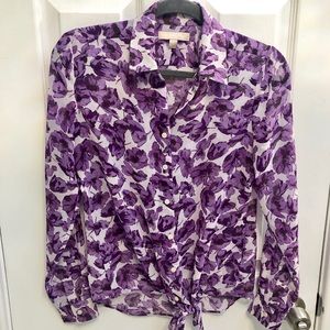 Banana Republic Purple Button Up